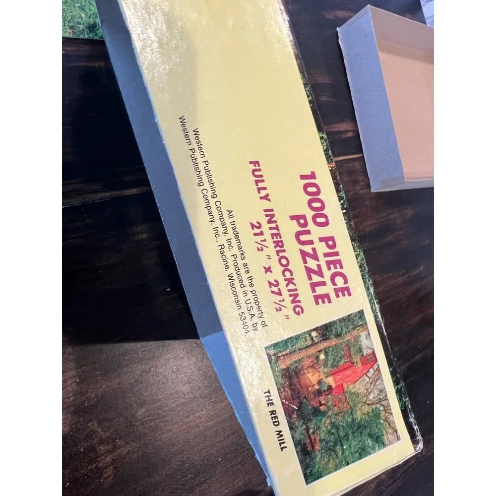 The Red Mill 1000 Piece Jigsaw‎ Puzzle Golden Vintage USA 4777-48 Interlocking